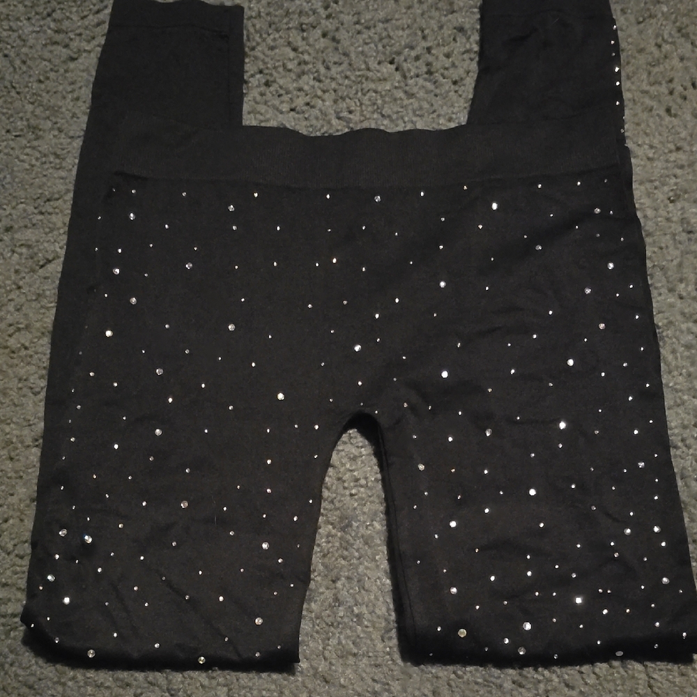 VS Sparkling Black Leggings/tights